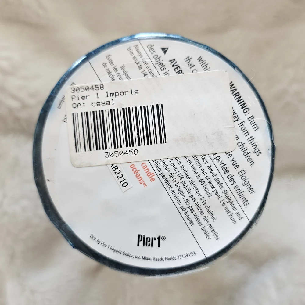 Pier 1 Oceans Scented Candle